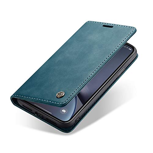 zanasta Funda de Cuero Compatible con Huawei P30 Pro | Caja Cierre magnético, Ranura para Tarjeta, función del Soporte Verde