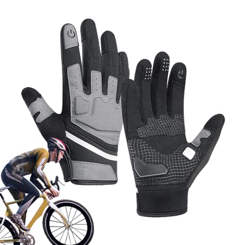 Gants de cyclisme d'hiver réfléchissants pour éviter les glissements avec écran tactile