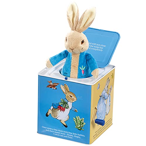 Rainbow Designs Peter Rabbit („Peter Hase“) Jack In The Box - Traditionelles Spielzeug für Babys und Kleinkinder, dekorativer Jack In The Box für das Kinderzimmer des Babys