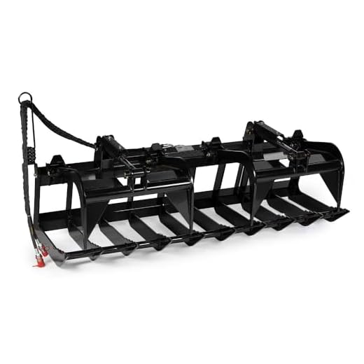 Titan 84" Root Grapple Bucket Skid Steer Loader Rock Bobcat kubota skidsteer