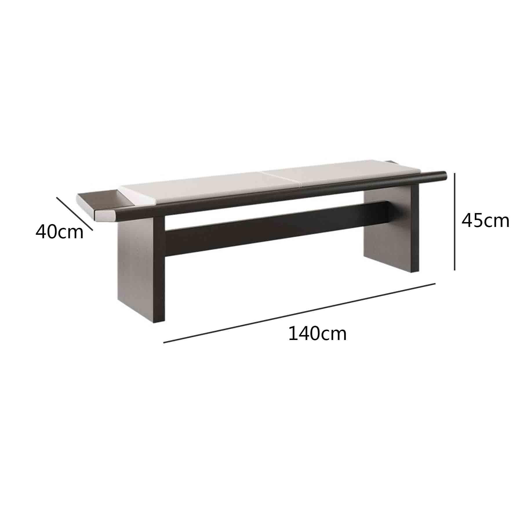 Nowoczesna drewniana sofa dekoracyjna z długimi butami (średnia)