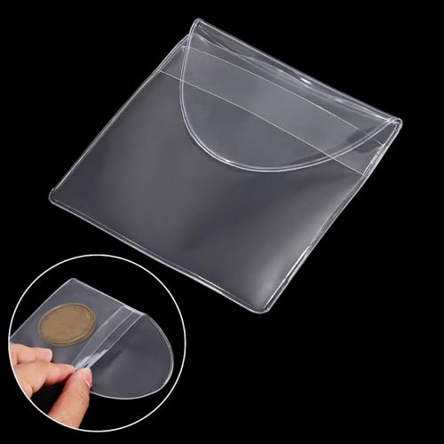 YOKIVE Protectores para Monedas 50 Piezas 3.2 x 3.2 pulg miniatura 6