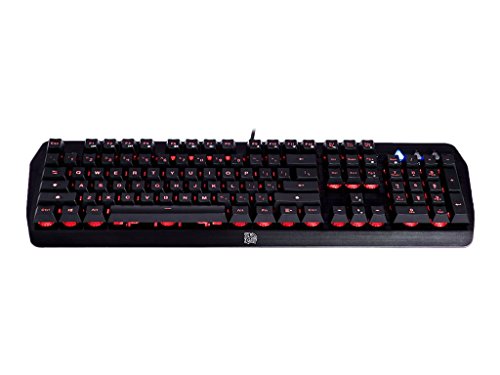 Thermaltake TT Esports Challenger Edge Gaming Tastatur schwarz komplette Hintergrundbeleuchtung RGB Anti-ghosting Multimedia Shortcut Keys