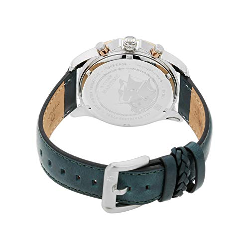 Titan Regalia Maritime White Dial Chronograph Leather Strap Watch for Men-NS1830KL01 - Image 5