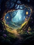 Photo Gallery puchen pittura diamante 5d diamond painting kit completo drill, foresta misteriosa di notte, i diy strass ricamo a punto croce completo kit mosaico craft arts for home wall decor Photo Gallery puchen pittura diamante 5d diamond painting kit completo drill, foresta misteriosa di notte, i diy strass ricamo a punto croce completo kit mosaico craft arts for home wall decor