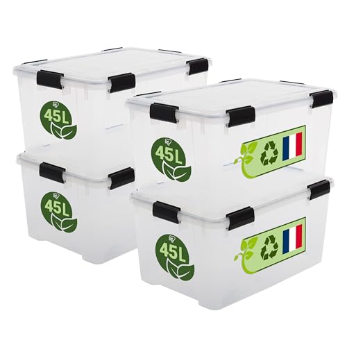 Iris Ohyama Luftdichte Kunststoff-Aufbewahrungsboxen mit Deckel,...