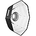 Neewer 60 cm Octagonal Softbox and Beauty Dish Photo Studio Combination with Bowens Speedring for Bowens, Perfect for Portrait, Product Photography and Video Shooting