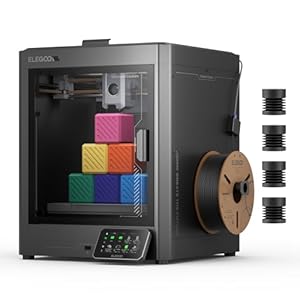 ELEGOO Centauri Carbon 3D-Drucker, CoreXY 500 mm/s Hochgeschwindigkeitsdruck mit automatischer Kalibrierung, 320°C Düse und integrierter Kamera, sofort einsatzbereit, 256×256×256 mm Druckvolumen