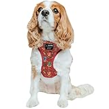 Sassy Woof Dog Adjustable Harness - Harry Potterâ„¢ - S, Breathable Mesh, No Pull Design with Two D-Rings, Patented Design, Perfect for Small Dogs and Puppies - Officially Licensed
