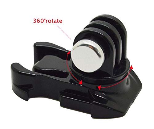 MadridGadgetStoreu00ae Soporte Adaptador Giratorio Hebilla Giro 360u00ba para Cámara Acción Go Pro GoPro Hero8 Hero7 Hero6 Hero 8 7 6 5 4 3+ 3 Session (Black, Silver, White) 2018 SjCam Xiaomi Yi 4K