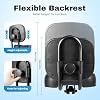 Wide Bike Seat with Backrest, Comfortable Bicycle Saddle for Men and Women, Extra Wide Bike Seat for Tricycles, Bicycles and Exercise Bikes