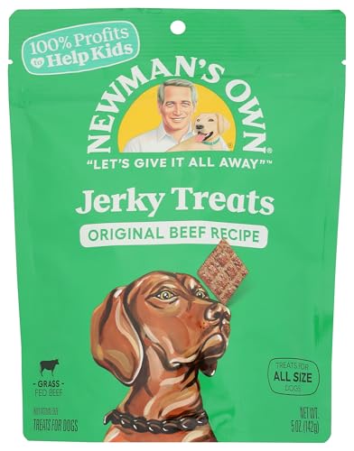 Newman's Own Beef Jerky Treats For Dogs, Original Recipe, 5-Oz.
