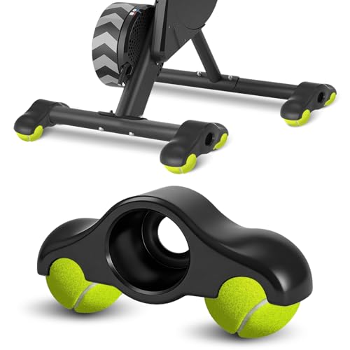 DINTSTYLE 4 Pack Bike Trainer Rocker Feet, with 8 Tennis