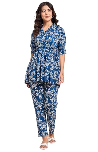 Image of Truvon Fashions Women's Co-Ords Set, Kurta and Pant Set