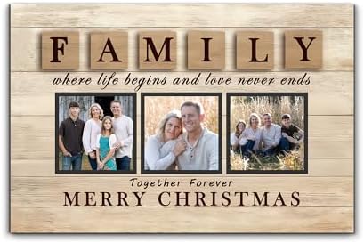 WEGA Personalized Photo Gifts,Custom Canvas Prints with Your Photos Customized Pictures Wall Art Decor Christmas Gifts for Family&Lovers