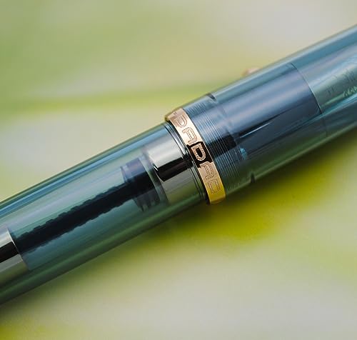 JINHAO 9019 Caneta-tinteiro série Dadao com conversor de tinta de alta capacidade (azul claro transp