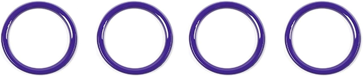 Car Dashboard Air Conditioning Vent Outlet Decoration Cover Ring Sticker Interior Accessories, for Jeep, for Wrangler JL 2018+ Air Conditioner Vent Ring(Purple)