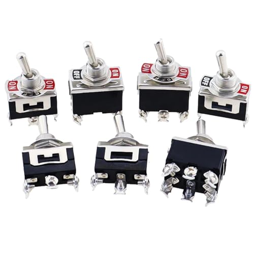 Mini interrupteur à bascule AC 250V 16A bipolaire pour circuits - 4