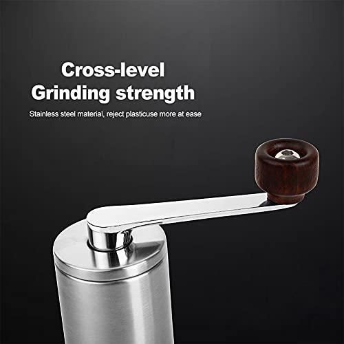 POHOVE Manuelle Kaffeemühle Einstellbare Grobheit Keramikmühle Handkaffeemühle mit 6 präzisen Einstellungsstufen für… – Bild 8