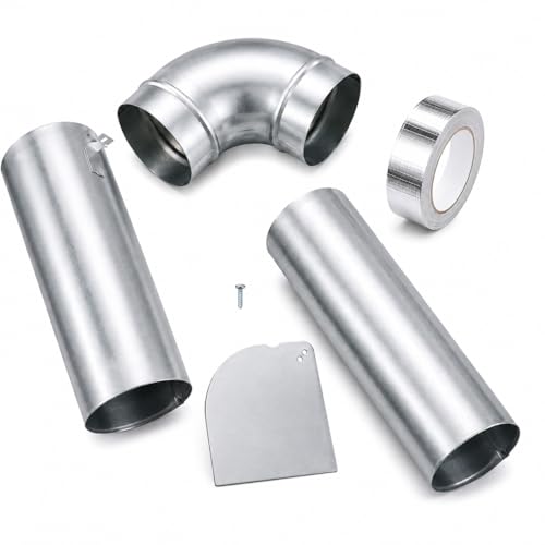 3911EZ9131X 383EEL9001B Upgraded Adjustable Dryer Side Vent Kit Compatible with LG and Kenmore Dryer Venting Kit Assembly Replacement Part AP4438852 Exhaust Out Either Side or Bottom
