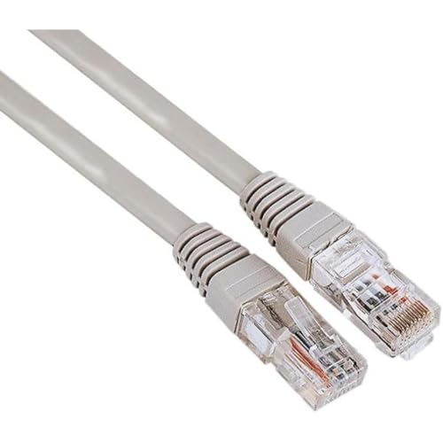 Hama câble réseau CAT5e (panier, cordon, RJ45 (8p8c)-Plug, 1 Gbit/s, 15m, U/UTP 1) gris