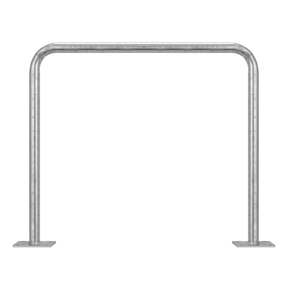 ROBUSTO Wegesperre, feuerverzinkt, aufdübeln, Stahl, Ø 4,2 cm, 90 x 80 cm, Art.-Nr. 70761 | Anlehnbügel | Fahrradanlehnbügel | Fahrradbügel
