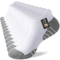 Cirorld Chaussettes Basses Homme Femme 39-42 43-46, Chaussette Courtes de Sport en Coton, Anti-Transpiration, Soquettes Respirantes pour Running, Randonnée, 6 Paires, 35-38 47-50, Noir Blanc Gris