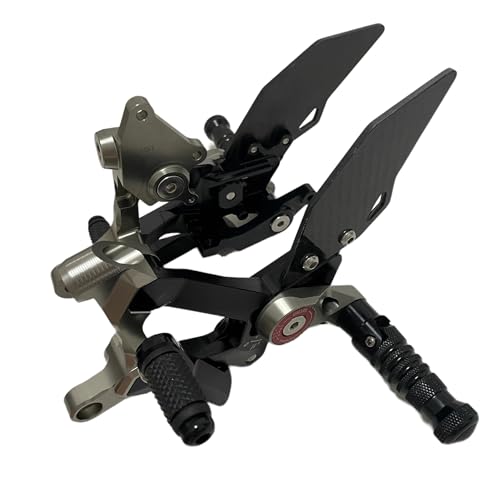 Repose-pieds PANIGALE V4 en alu taillé masse avec protection de talon premium