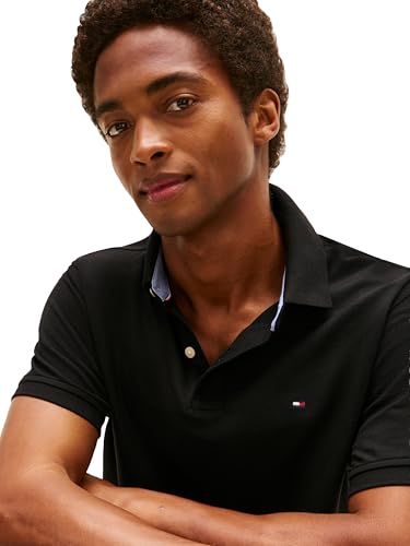 Tommy Hilfiger Mens Short Sleeve Moisture Wicking Stretch with Quick Dry + Uv Protection Polo Shirt, Dark Sable, Medium US Tommy Hilfiger Mens Short Sleeve Moisture Wicking Stretch with Quick Dry + Uv Protection Polo Shirt, Dark Sable, Medium US - Image 2
