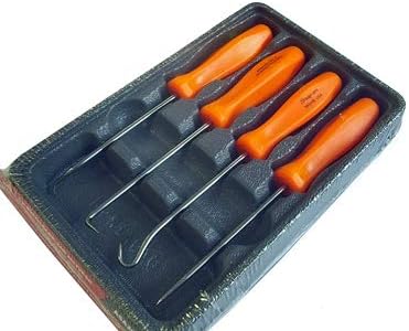 Snap-on スナップオン 樹脂グリップミニピックセット 4ピース オレンジ ASA204BO