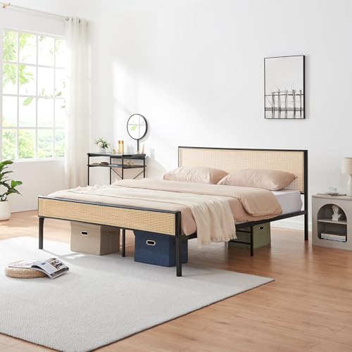 [en.casa] Bett Linköping 160 x 200 cm Bettgestell und Lattenrost...