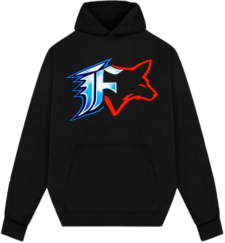 Urban Hood Fox Inspired Racing Unisex Hooded Sweatshirt - Gift Hoodie for Fox Love Black