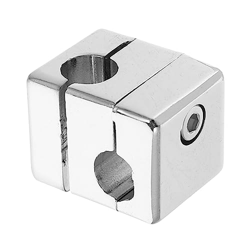 SOLUSTRE Stainless Steel Cross Clamp Holder Laboratory Stand Clip for Home Research Use Versatile Bracket Smooth Polished Surface for Safe Handling