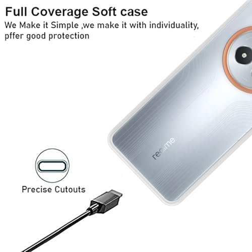 Image of VIDO Transparent Back Case Cover for Realme Narzo 80 Pro 5G (Soft & Flexible & Camera Protection Back Case)