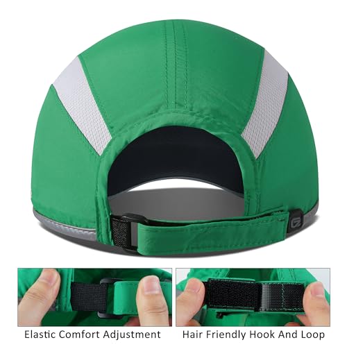 Image of GADIEMKENSD Reflective Folding Outdoor Hat Unstructured Design UPF 50+ Sun Protection Sport Hats for Womens and Mens