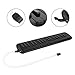 Melodica 37 Key Wind Musical Instrument Portable Comfortable Desktop Blowing Beginners Red Blue Black (Black)