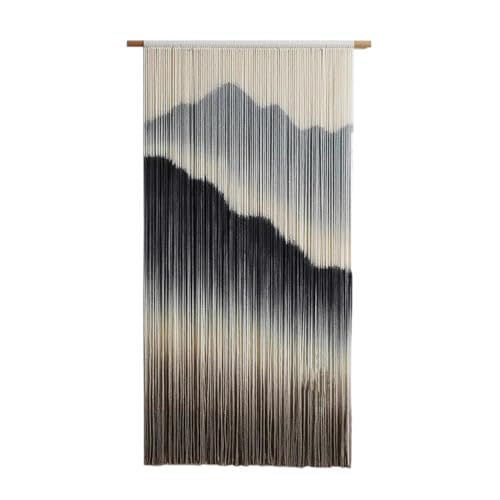 CYHTYM Tapices Macramé Nuevo tapiz de pared teñido de estilo chino, pintura de tinta de paisaje minimalista(Pattern 1,120X80cm/47X31.5in)