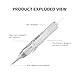 Permanent Eyebrow Makeup Tattoo Pen Kit for Eyebrow Lip Eyeliner Complete Rotary Tattoo Pen Machine Kit with 20pcs Cartridge Needles Microblading Supplies Tattoo Inks for Artists