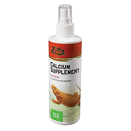 Zilla Reptile Health Supplies Calcium Supplement Food Spray, 8-Ounce (3 Pack) #TOP13