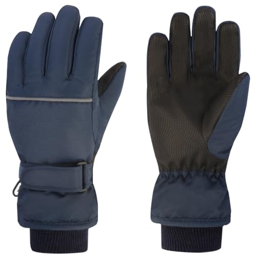 Azarxis Kids Snow Ski Gloves, Waterproof Winter Mittens Boys Girls 8-10T