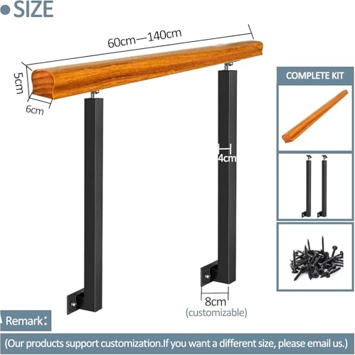 Rampe en fer forgé avec support d'angle réglable pour marches extérieures - 3