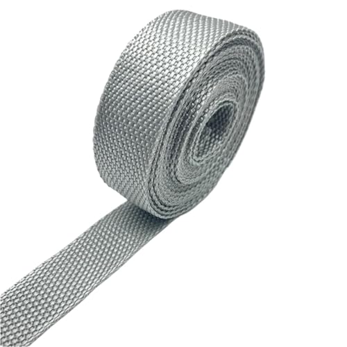 Sangle en nylon gris premium 2cm pour finitions couture soignées