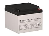 SigmasTek SP12-26 NB - 12V 26AH NB SLA Battery - Replaces: Yuasa NP23-12B, NP24-12B, NP24-12, Power Sonic PS-12260-NB, Power Patrol BSL1146, SLA1145, SLA1146-NB, Universal Power UB12260 (D5747)