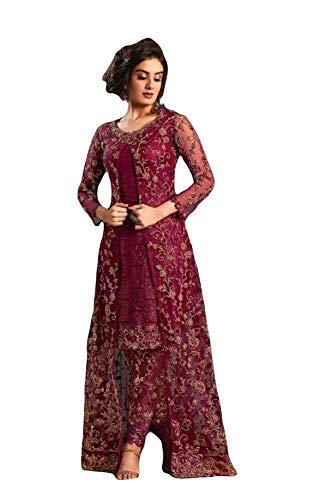 Ready to Wear Pakistani Style Ethnic Wear Embroidered Designer Koti Salwar Kameez Salwar Suit for Women