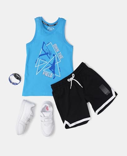 Image of Jockey AB46 Boy's Super Combed Cotton Rich Shorts with Pockets and Comfortable Waistband