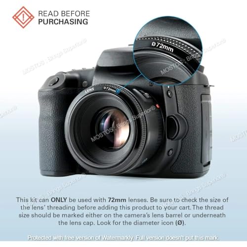Image of MOSTOS - 72mm Camera UV Filter for Nikon AF-S DX Nikkor 18-200mm f /3.5-5.6G ED VR II Lens,AF-S DX VR 18-200mm f /3.5-5.6G IF-ED,NIKKOR Z(Not AF-S) 24-70mm f /4 S