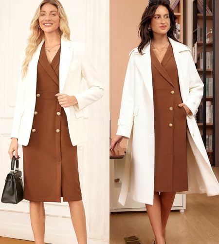 Image of GRACE KARIN Women Work Bodycon Dresses 2026,Business Office Midi Cap Sleeve Button Pencil Formal Outfits with Pockets