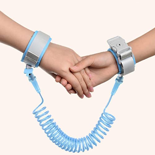 Almencla Coleira infantil, elo de pulso antiperda 2M, chave de trava de corda retrátil antiperda, co