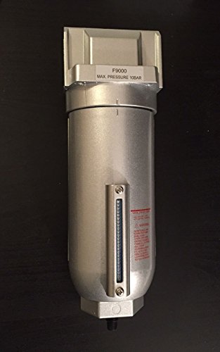 1" Inline Air Compressor Water Moisture Filter Trap Separator w/ Manual Drain - Thumbnail 3