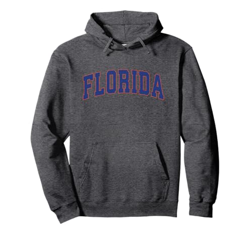Florida FL Vintage Athletic Sports Orange Style 80s 90s Pullover Hoodie